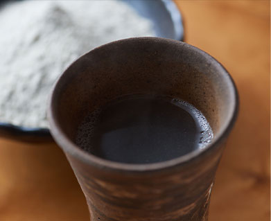 そば粉と蕎麦湯